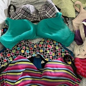 Lane Bryant Bras. 46c. Wireless, lightly lined. Most are all cotton. 8 in total.